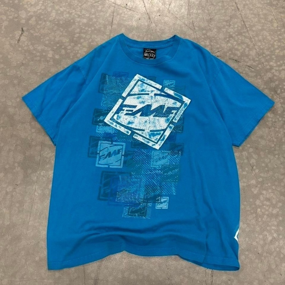 Vintage y2k Blue FMF Riding T Shirt